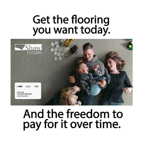 Family laying on the floor - Fast and easy finance approval on flooring products with approved credit via Wells Fargo from Carpet & Flooring By Denny Lee in Abingdon, MD